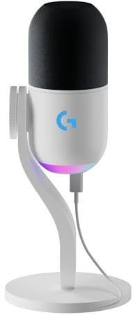 Logitech G Yeti GX Dynamic RGB Gaming Microphone with LIGHTSYNC - White
