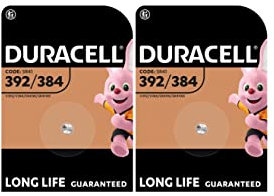 2X Duracell 392/384 SR41 Con Ossido D'Argento (2 Blister Da 1 Batteria) 2 Pile