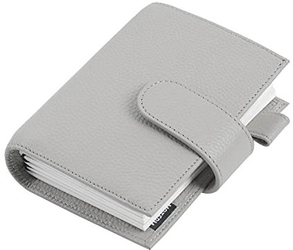 Moterm Companion Traveler's Notizbuch Cover - Verbessertes Design mit Rückentasche (Reisepass-Größe, Kiesel-gris)