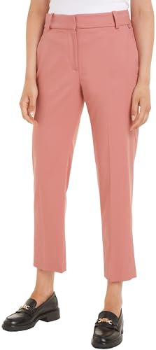 Tommy Hilfiger Pantalon Chino Femme Slim Fit, Rose (Teaberry Blossom), 44