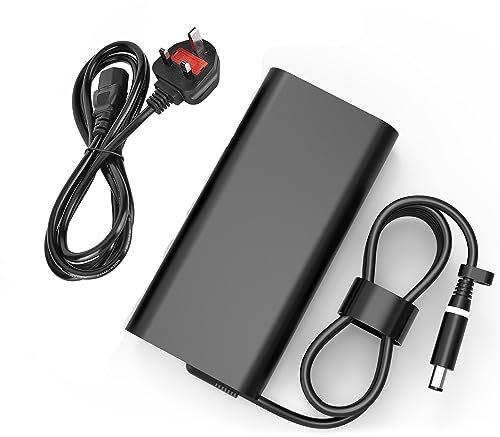 330W 19.5V 16.92A Slim GaN AC Charger for Dell Alienwar X51 X17 R1 R2 M17 R3 R4 M18x R1 R2 R3 Area-51m R1 R2 P45E P48E P38E ADP-330AB D DA330PM111 DA330PM190 LA330PM190 Laptop Power Supply Cord