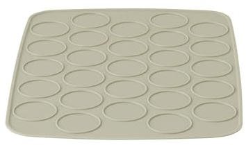 BergHOFF Balance Antihaft-Silikon-Plätzchen-Backmatte/-blech, 31,8 x 22,9 cm, rechteckig, hitzebeständig, lebensmittelecht, gleichmäßiges Backen, für Macaron, Gebäck, Brötchen, rollbar,