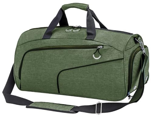 Kuston Kleine Sporttasche für Damen und Herren, Reisetasche, Trainingstasche, Grün