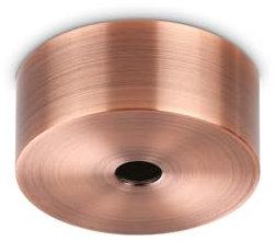 Generico Rosace de plafond cache-fils avec aimant en métal couleur cuivre pour 3 câbles pour lustre et lampes suspendues, boîte de couvre-fil, fixation lustre