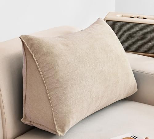 Rückenkissen 60/70/80/100/120/cm - Lesekissen für Bett und Sofa, Weiches Lendenkissen, Rückenpolster Wandkissen, mit Entfernbar Waschbarem Bezug - Ideal zum Anlehnen im Bett ( Color : #4 , Size : 60x3