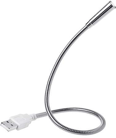 Bydezcon Lampe de lecture USB flexible avec clavier PC pour maison, dortoir, bureau, fournitures d'apprentissage à clipser, prise secteur