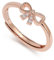Meissa Bagues Délicates en Forme de Nœud, Bagues Infini pour Femmes Filles, Bague Plaquée Or Rose 925 Argent Sterling, Bague Ajustable, Bagues Promesse pour l'Amitié, Or Rose