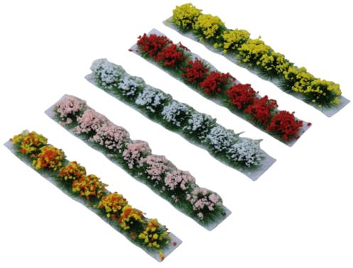 Reccisokz 5 pezzi Ciuffo di Erba Statica Erba Statica Ciuffo,Alberi modellismo, Albero Modello Erba Sacchetto Lichene, Artificiali Falso Muschio,pinzette,erba finta per modellismo