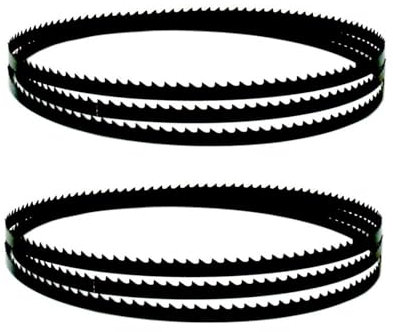 sierra de cinta portatil, 2 hojas de sierra de cinta de 1600 x 6,35 x 0,35 mm, 63 x 1/4 x 0,014 pulgadas, hojas de sierra de cinta de carbono for corte de madera y PVC (color: 6TPI)(6TPI)