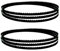sierra de cinta portatil, 2 hojas de sierra de cinta de 1600 x 6,35 x 0,35 mm, 63 x 1/4 x 0,014 pulgadas, hojas de sierra de cinta de carbono for corte de madera y PVC (color: 6TPI)(6TPI)