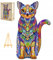 PASJO - Holzpuzzle Erwachsene mit Katzemotiv 239 Teile 40x23,2 cm - Geschenkidee für Kinder - Holz Puzzle Katze - Einzigartige Tierförmige Holz-Puzzle - Creative Jigsaw aus Holz für Erwachsene