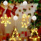 4 Pezzi Finestra Natale Luce A Ventosa, Decorazione Natalizia, Illuminazione A LED, Luce A Sospensione, Stringa Per Festa (2B-HB)