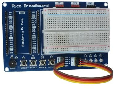 sb Components Raspberry Pi Pico Breadboard Kit for Multi-purpose Microcontroller Board Kit Breakout Board for DIY Projects