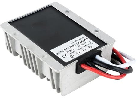 VWWJCCRO DC 8-36V 12V to DC 12.6V 13.8V 14.6V 16.8V 20A Dual Battery Charger for 12V Lifepo4 Lithium Lead-acid Batteries(13.8V 20A Lead-acid)