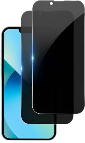 Privacy Screen Protector for iPhone 13, Anti-Spy, Full Coverage, Tempered Glass, 2-Pack, Scratch & Impact Resistant