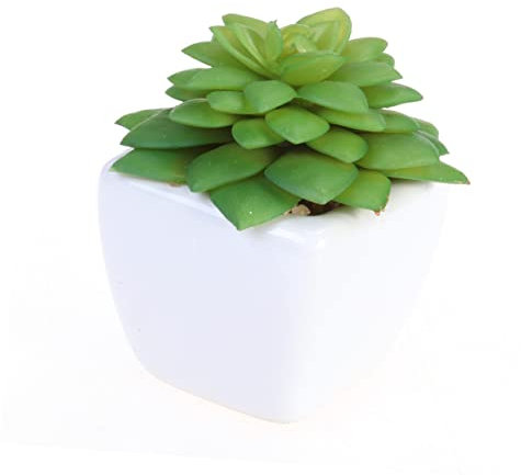 LIFKICH Künstliche Sukkulenten Mini-töpfen Realistische Pflanzen Für Innen Und Außendekoration Pflegeleicht Vivid Grüne Farben Für Balkon Garten Wohnung Und Fotografie Deko