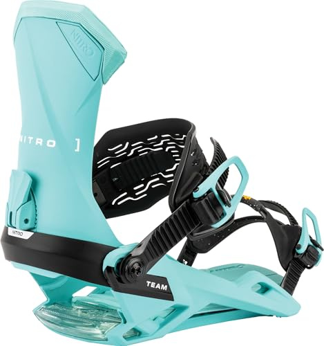 Nitro Snowboards Herren Team Bdg Snowboardbindung Fixation Hommes, Fresh Blue, L