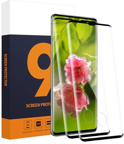Carantee Verre Trempé pour Samsung Galaxy S10 Plus Vitre Protection, Dureté 9H Résistant aux Rayures, Couverture 3D, Tactile sensible, 2 Pièces 0,33mm Sans Bulle Ultra HD S10 Plus Protection Écran