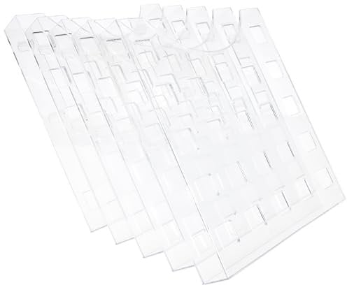 helit H6103102 - Wandprospekthalter „the grid wall“, 5 Taschen, DIN A4, glasklar