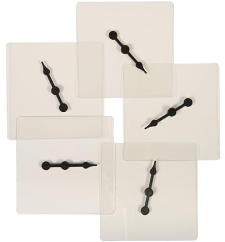 LEARNING ADVANTAGE Transparent Spinners | Set of 5 | Math Game Spinner | Dry Erase Surface for Multiple Uses