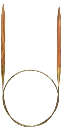 Addi Runde Olivenholz-Nadel, 100 cm x 9,0 mm