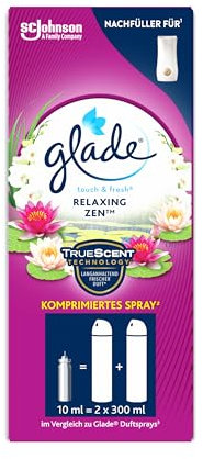 Glade Touch & Fresh (Brise One Touch) Nachfüller, Lufterfrischer Minispray, Relaxing Zen, 1er Pack (1 x 10 ml)