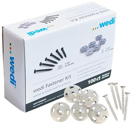 Wedi US5000070 Kit de fixation avec vis et rondelles à onglets