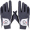 FINGER TEN Golfhandschuhe Herren Links Rechts Golf Handschuh Wert 1 Paar Golfhandschuh Linke Rechte Hand Handschuhe für Männer Golfer, Allwetter Mikrofaser Rain Grip (Grau, M, Paar)