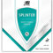 Sunflex Splinter Tischtennis-Belag | professionelle Kurz Noppe | ITTF zugelassen | variantenreiches Spiel + hohe Spinwerte | 2,3mm Schwamm | schwarz