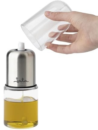 JATA HOGAR HACC4539 - Pulverizador Aceite Spray de Cristal con Bomba. 150 ml de Capacidad. Rellenable. Libre de BPA. Ideal para Freidora Aire. Apto para todo tipo de líquidos