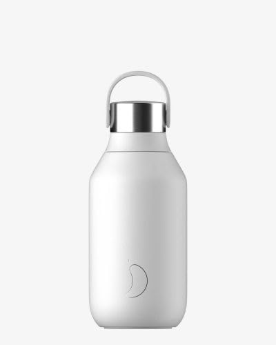 Generisch Generico Chillys Serie 2 ARTIC WHITE 350 ml Flasche aus BPA-freiem Edelstahl, wiederverwendbar.