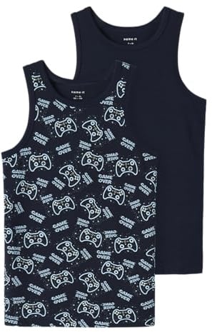Name it Kids Jungen Nkmtank Top 2p Sapphire Game Noos Nkmtank Top 2P Sapphire Game Noos (2er Pack)