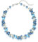 Bulinlin Perlen Kette Damen Perlen Statement Choker Kette Boho Bunt Modeschmuck Geburtstag Geschenke für Frauen(Blue)