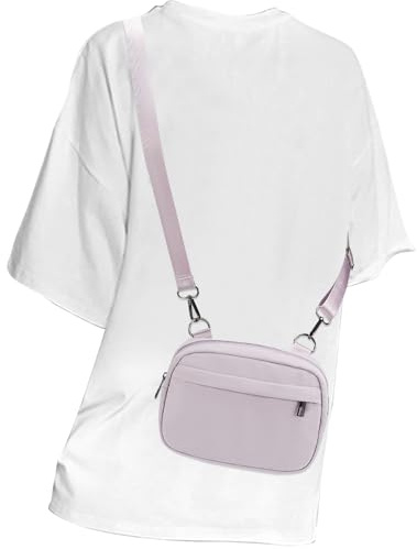 MAXTOP Kleine Crossbody Bag Damen Herren Umhängetasche Damen Handy Gürteltasche Geldbörse Fanny Pack mit verstellbarem Gurt für Reisen Casual Festival Geschenke Lila