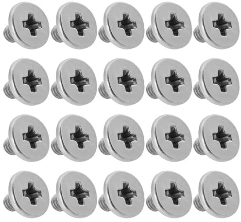 be in your mind Lot de 20 Disques SSD M.2 sans Fil pour Boîtier d'ordinateur Vis Cruciformes en Acier Inoxydable M2 X 2,5 Mm de Diamètre 4,5 Mm Compatible avec Dell Silver