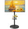 ECOTINY Supporto per TV regolabile in altezza, per TV da 37 a 86 pollici, portata 50 kg, formato verticale e orizzontale, stabile carrello TV mobile con ripiano, max. VESA 600 x 400 mm (nero)