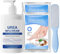 60% Urea Cream, 2PCS Kokosnussöl Fußmaske Socken mit Fussfeile für Füße und Hände - Fußcreme für rissige Fersen und trockene Haut - Maximale Stärke für Hand, Fuß und Körperpflege