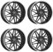 4x Dotz Felgen Tanaka dark 9.0Jx21 ET40 5x112 kompatibel mit Volkswagen ID.4 Id.7 Tiguan