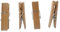 Mollette in legno per appendere vestiti, 100 mollette in legno resistente, mollette per vestiti per artigianato, clip in legno per immagini (72 x 18 mm, 100)