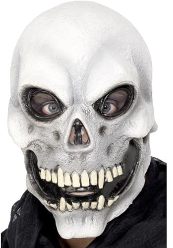 Halloween! Smiffys Maske Totenkopf, Über Kopf, Latex