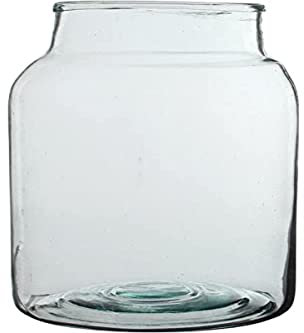 Mica Decorations Vienne Vase - H35 x Ø21 cm - recyceltes Glass - transparant