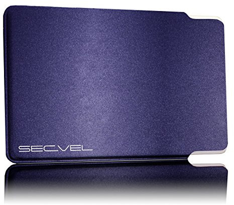 Étui de protection breveté | RFID NFC et bloqueur de champ magnétique | Protection de carte pour cartes de crédit, cartes de débit, cartes d'identité | Couverture de protection des cartes contre le vol de données | Protection des données à 100 % vérifiée par CTC/advanced (membre du groupe RW TÜV) | Ciel