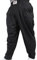 Muscle Alive Herren Fitnessstudio Ausgebeulte Hose für Bodybuilding Baumwolle und Elasthan schwarz XXL