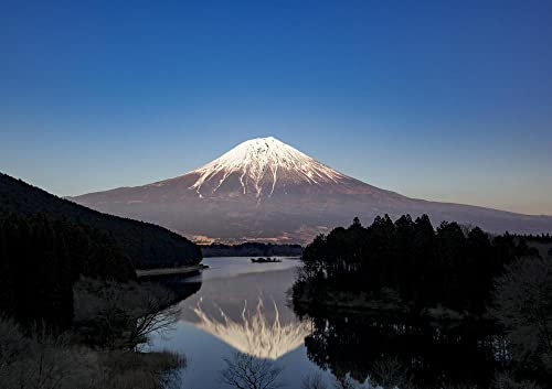 hansepuzzle 18491 - Mount Fuji Puzzle 130 Teile | Natur Puzzle mit hochwertiger Puzzle Aufbewahrung: Kartonbox und wiederverschließbarem Beutel | Puzzle-Maße: 28,7 x 20 cm