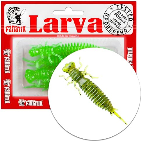 Gummiköder FANATIK Larva Aroma | Barsch Hecht Zander Döbel | 4-11cm, 0.5g - 11g | Gummifisch Jig Soft Bait Lure Kunstköder Angeln Köder Baits Lures Softbait