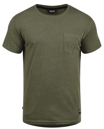 !Solid SDBob Herren T-Shirt Kurzarm Shirt, 2XL, Ivy Green Melange (8797)