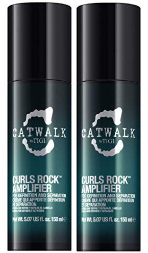 Tigi - Catwalk Curls Rock Amplifier amplificatore per capelli ricci in crema per il miglioramento dei capelli ricci, 150 ml, confezione da 2