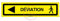 Panneaux de Chantier KD DÉVIATION AKILUX 5mm - Format 800 x 200 mm (Panneau Deviation PIETONS Gauche)