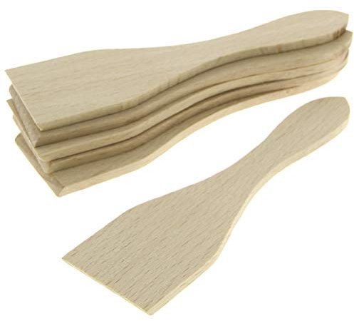 Spatule à raclette en bois, jeu de 6, universelles pour appareil à raclette