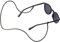 KNOK Unisex Brillenband, Olive, 68 EU